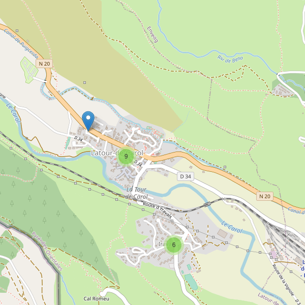 Carte des parkings à Latour-de-Carol Thumbnail