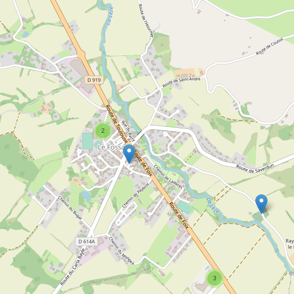 Carte des parkings à Le Fossat Thumbnail