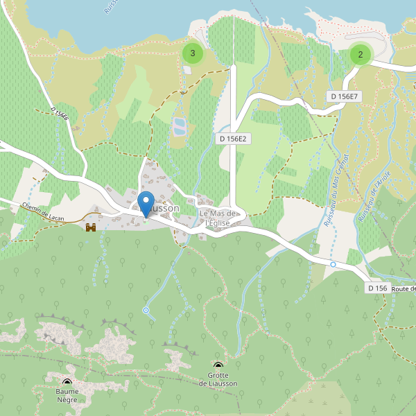 Carte des parkings à Liausson Thumbnail