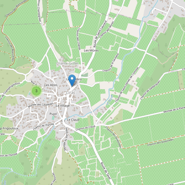 Carte des parkings à Lirac Thumbnail