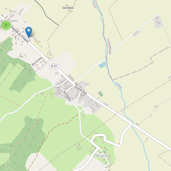 Carte des parkings à Lissac (Ariège) Thumbnail