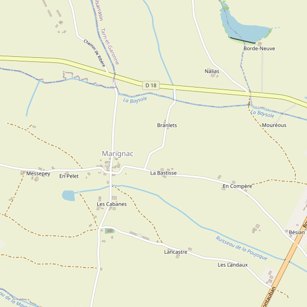 Carte des parkings à Marignac (Tarn-et-Garonne) Thumbnail