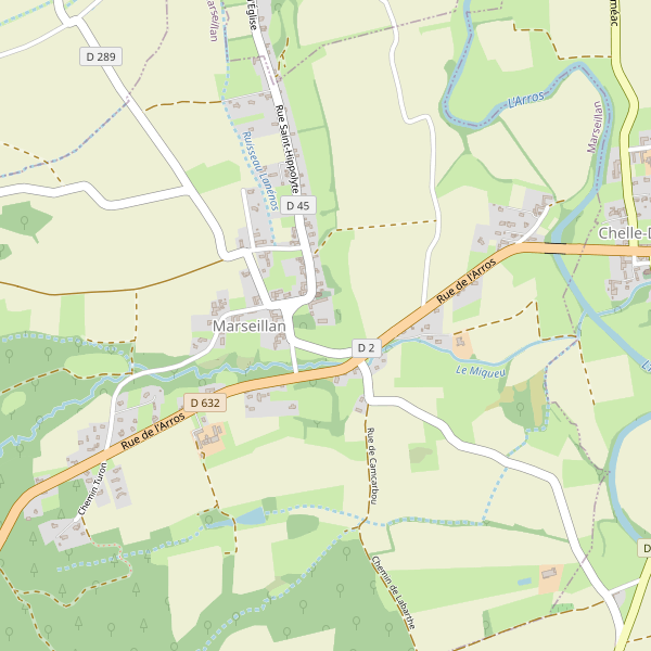 Carte des parkings à Marseillan (Hautes-Pyrénées) Thumbnail