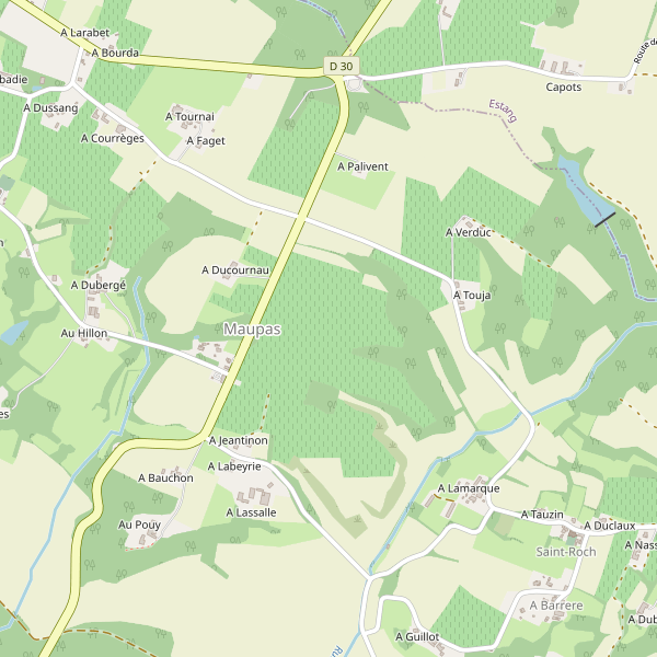 Carte des parkings à Maupas (Gers) Thumbnail