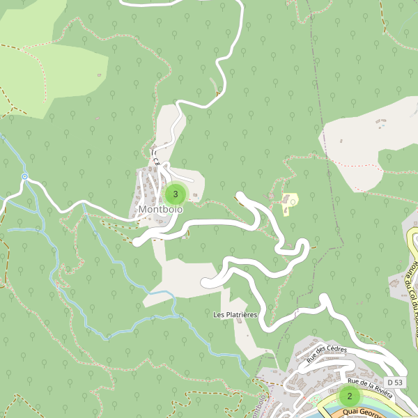 Carte des parkings à Montbolo Thumbnail