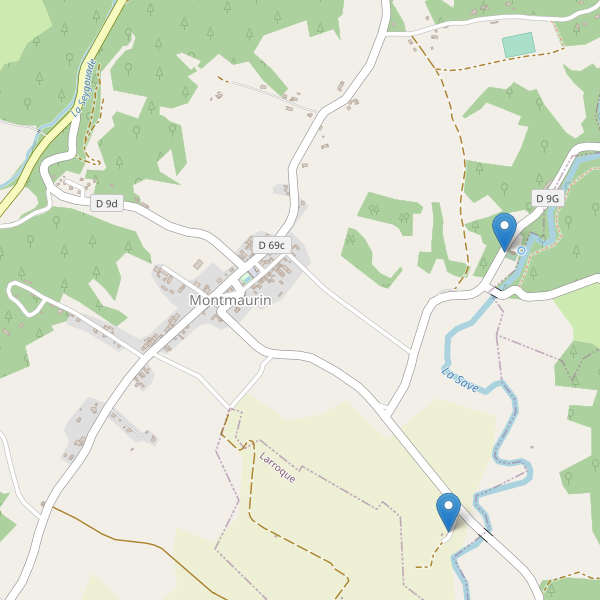 Carte des parkings à Montmaurin Thumbnail