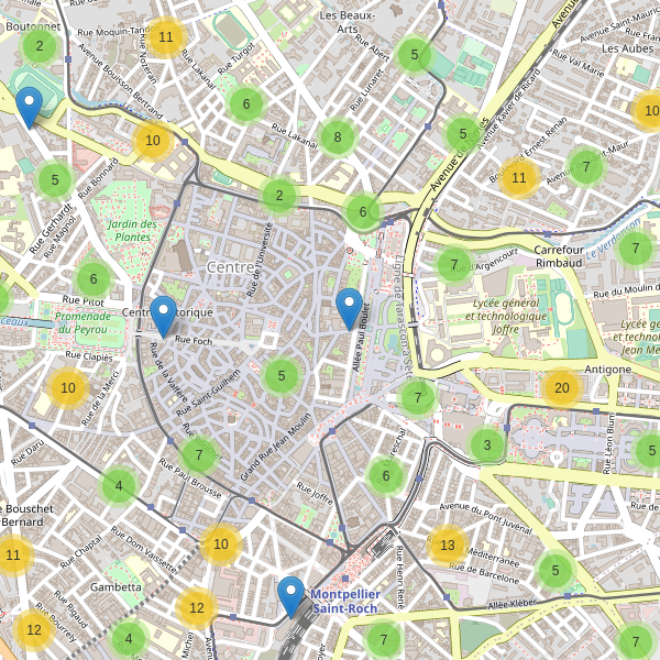 Thumbnail Carte des parkings à Montpellier