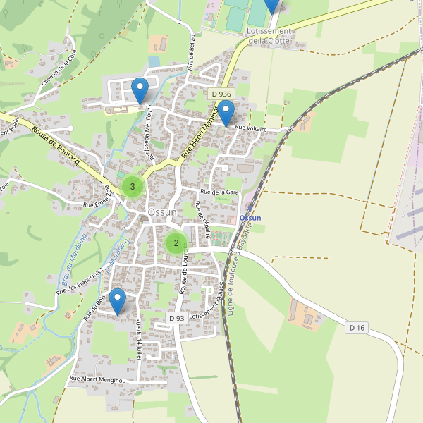 Carte des parkings à Ossun Thumbnail