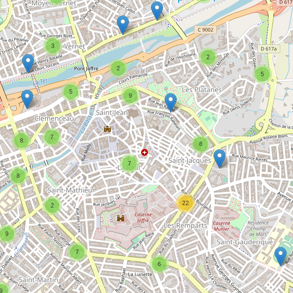 Thumbnail Carte des parkings à Perpignan