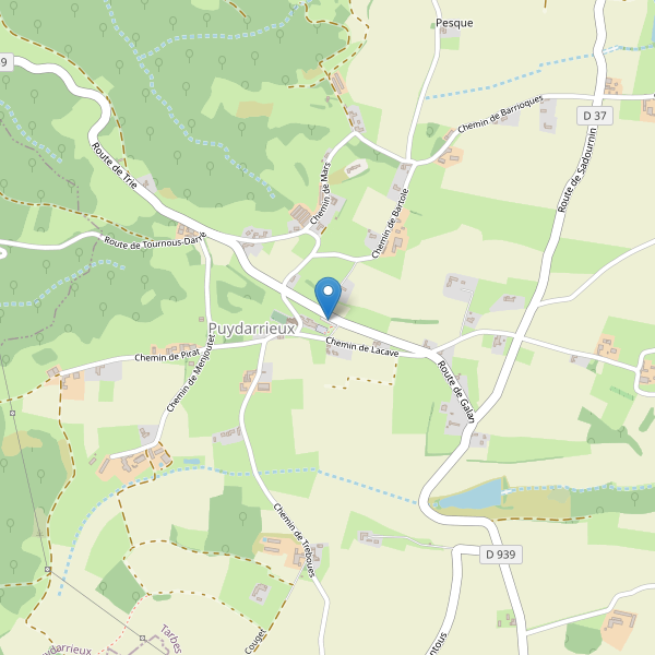 Carte des parkings à Puydarrieux Thumbnail