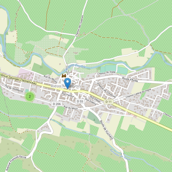 Carte des parkings à Rieux-Minervois Thumbnail