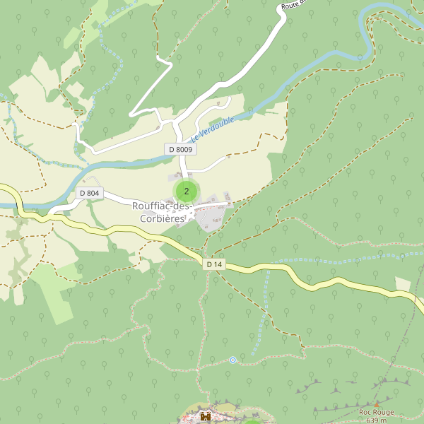 Carte des parkings à Rouffiac-des-Corbières Thumbnail