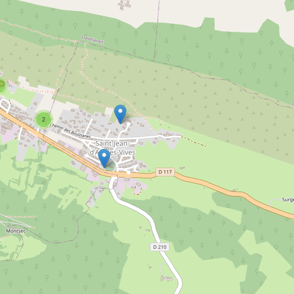 Carte des parkings à Saint-Jean-d'Aigues-Vives Thumbnail