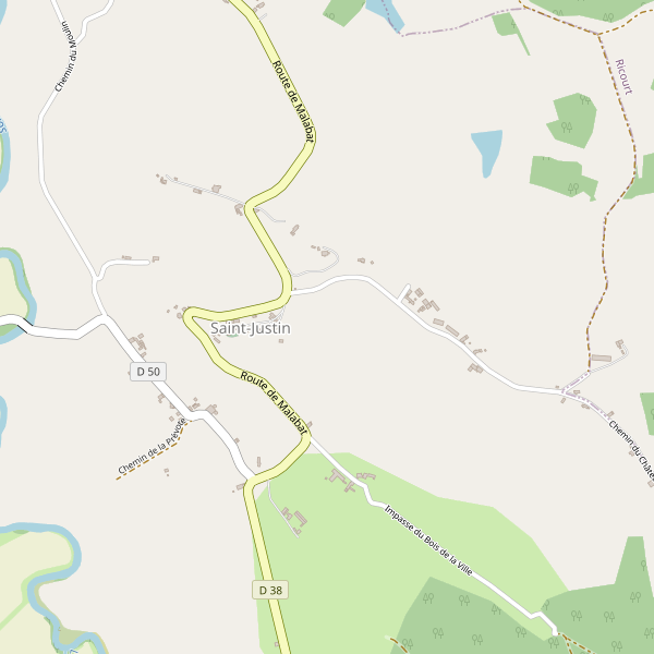 Carte des parkings à Saint-Justin (Gers) Thumbnail