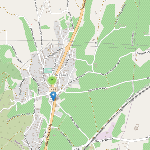 Carte des parkings à Saint-Nazaire (Gard) Thumbnail