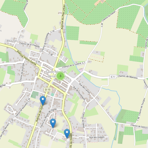 Carte des parkings à Saint-Nicolas-de-la-Grave Thumbnail