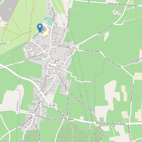 Carte des parkings à Saint-Paul-les-Fonts Thumbnail