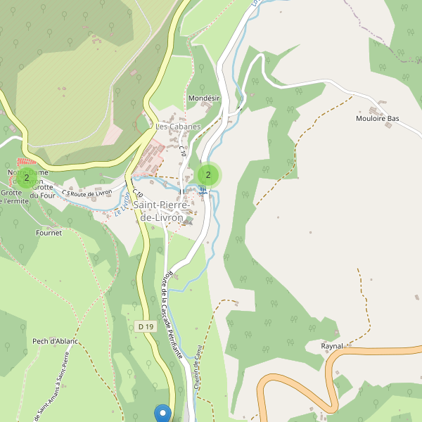 Carte des parkings à Saint-Pierre-de-Livron Thumbnail