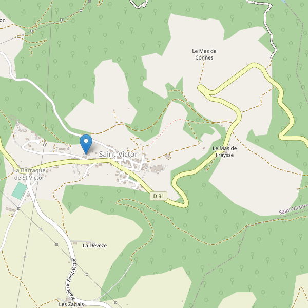 Carte des parkings à Saint-Victor (Aveyron) Thumbnail