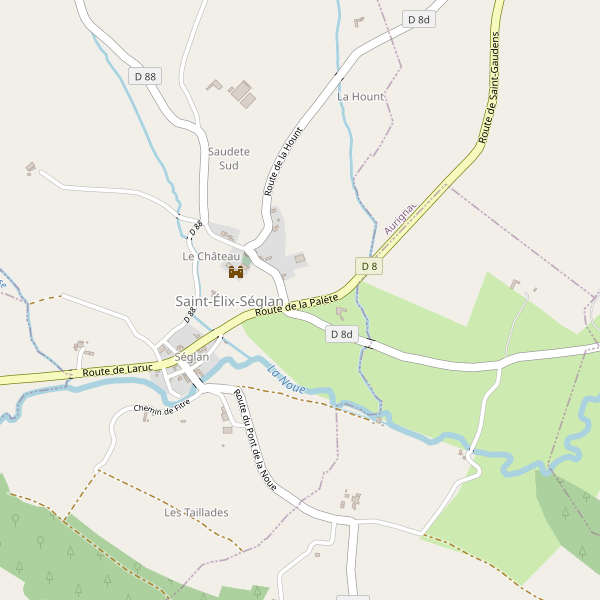 Carte des parkings à Saint-Élix-Séglan Thumbnail