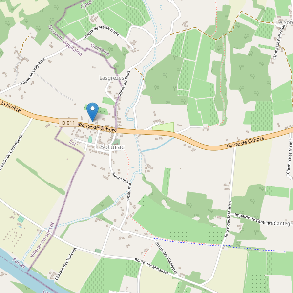 Carte des parkings à Soturac Thumbnail