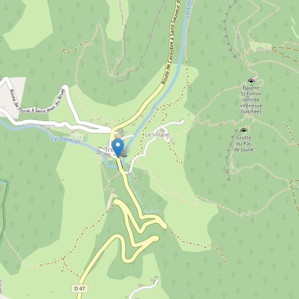 Carte des parkings à Trèves (Gard) Thumbnail