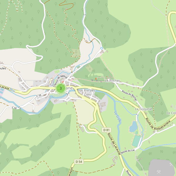 Carte des parkings à Viane Thumbnail
