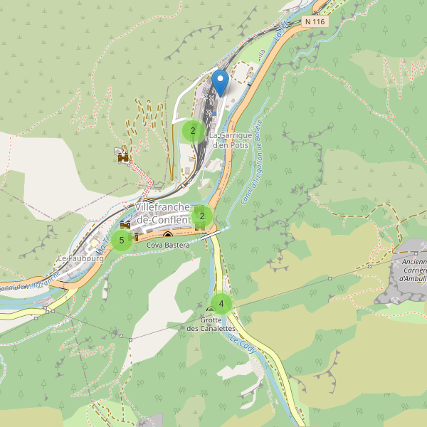 Carte des parkings à Villefranche-de-Conflent Thumbnail