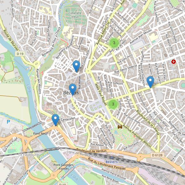 Carte des pharmacies à Béziers Thumbnail