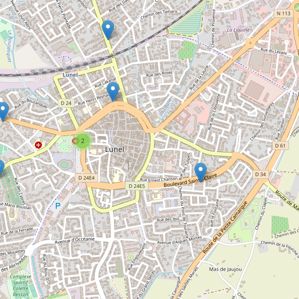 Carte des pharmacies à Lunel (Hérault) Thumbnail