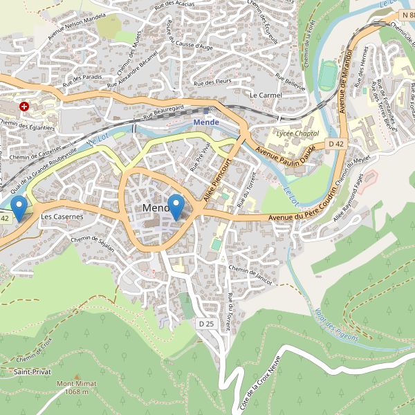 Carte des pharmacies à Mende Thumbnail