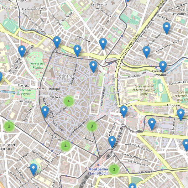 Carte des pharmacies à Montpellier Thumbnail