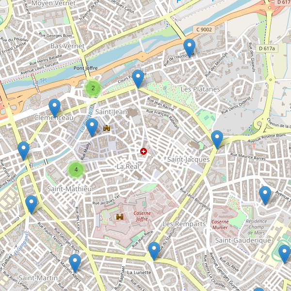 Carte des pharmacies à Perpignan Thumbnail