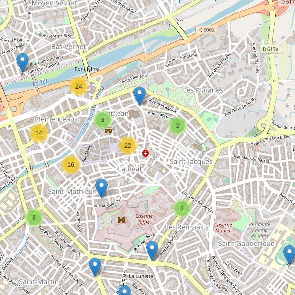 Thumbnail Carte des restaurants à Perpignan