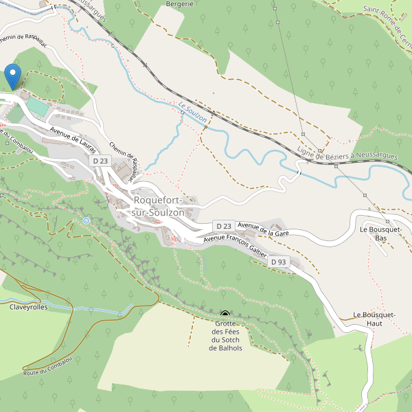 Carte des stationnement-velos à Roquefort-sur-Soulzon Thumbnail