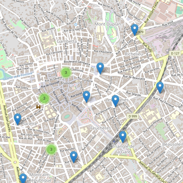 Thumbnail Carte des supermarchés à Nîmes