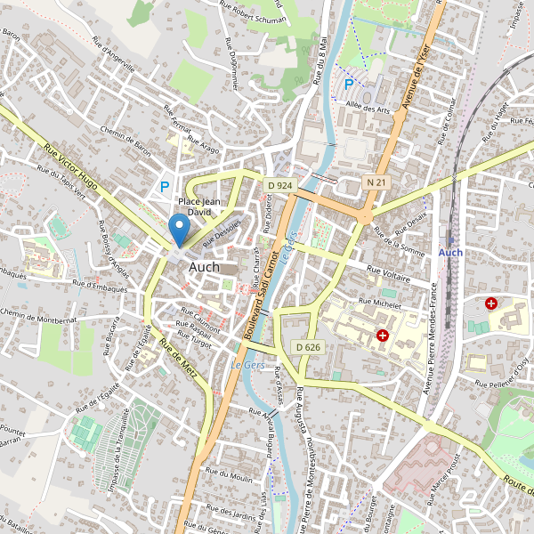 Carte des taxi à Auch Thumbnail