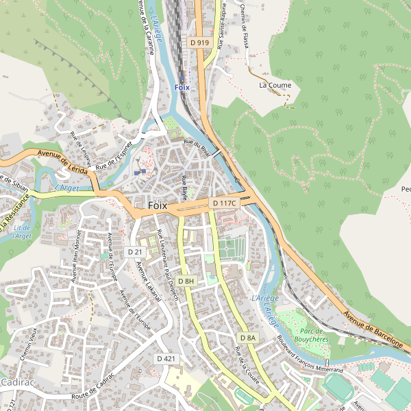 Carte des taxi à Foix Thumbnail