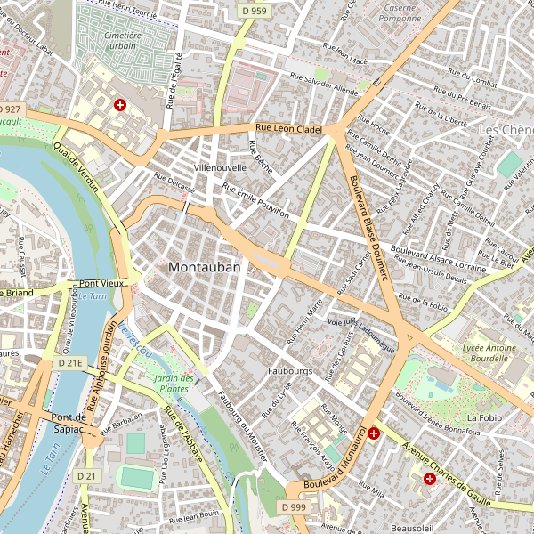 Carte des taxi à Montauban Thumbnail