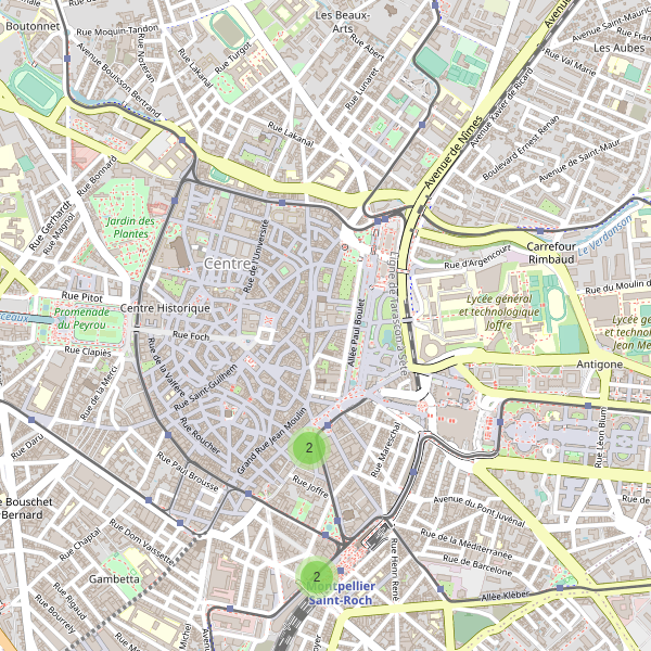 Carte des taxi à Montpellier Thumbnail