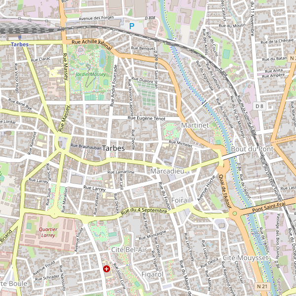 Carte des taxi à Tarbes Thumbnail