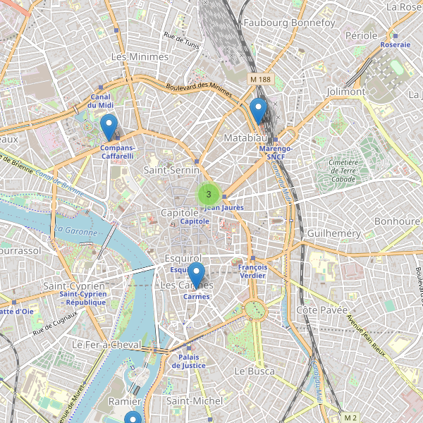 Carte des taxi à Toulouse Thumbnail
