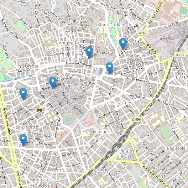 Carte des theatres à Nîmes Thumbnail