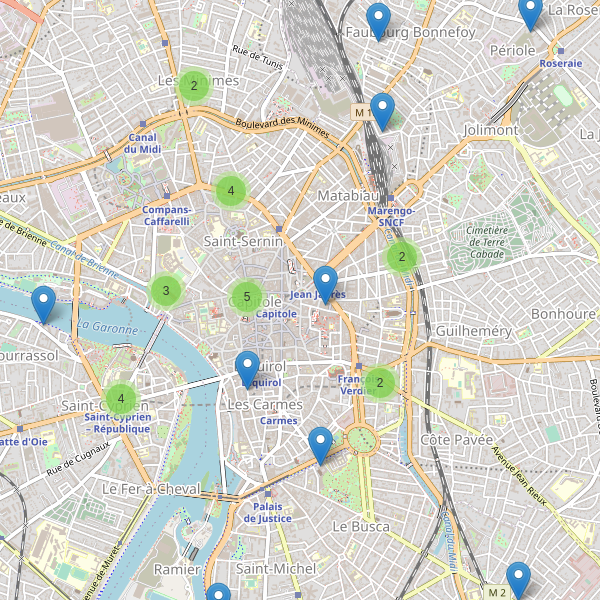 Carte des theatres à Toulouse Thumbnail