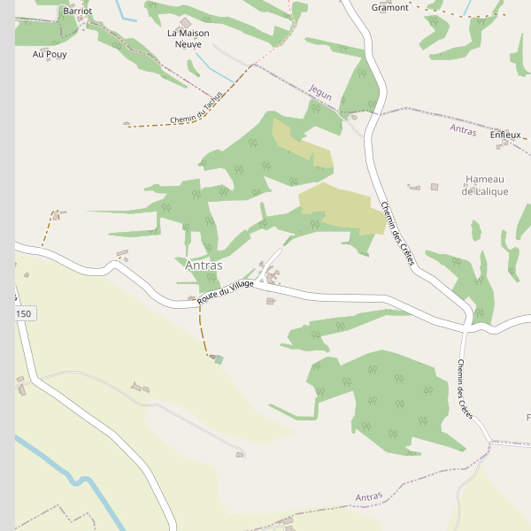 Carte des hotels à Antras (Gers) Thumbnail