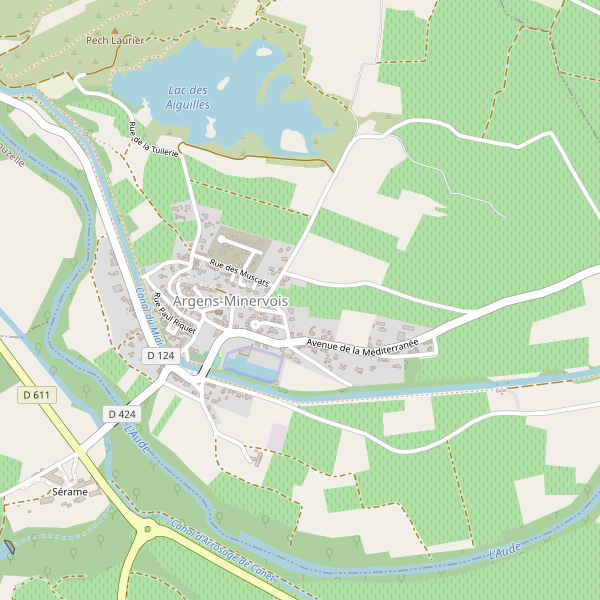 Carte des hotels à Argens-Minervois Thumbnail