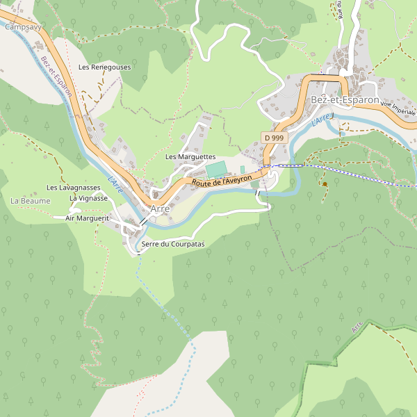 Carte des terminals-ferry à Arre Thumbnail