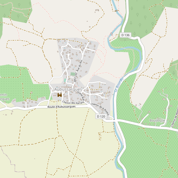 Carte des taxi à Aubussargues Thumbnail