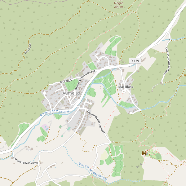 Carte des hotels à Aumelas Thumbnail