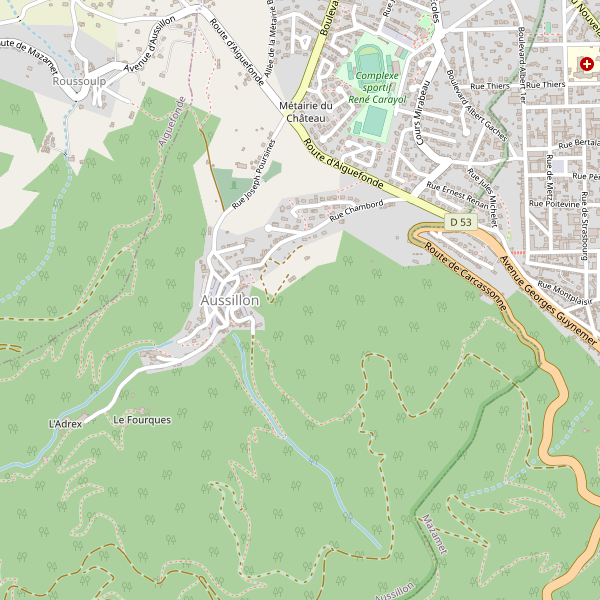 Carte des vues à Aussillon Thumbnail